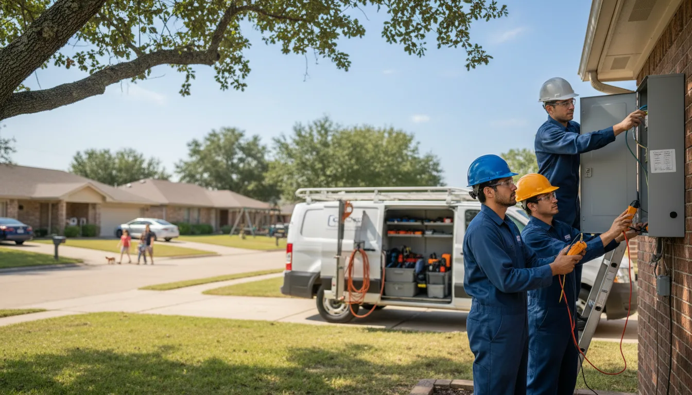 Certified electrician providing emergency electrical services in Weldon, IA